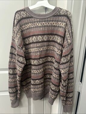Vintage Grandpa Sweater in Browns & Tans
